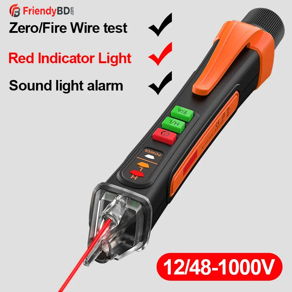 Non-Contact Voltage Tester 12-1000V Digital Voltage Tester (Mestek AC40)